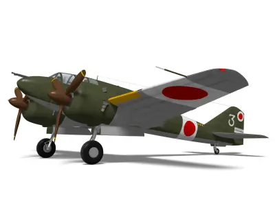 Ki46 Type III otsu Dinah 3D model