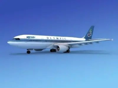 Airbus A300 Olympic 3D model