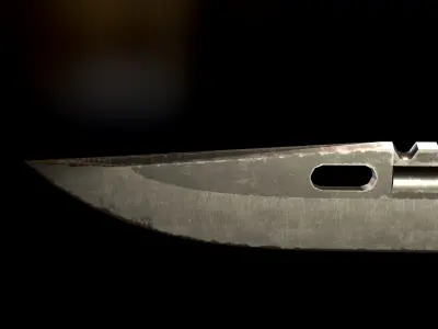 HIE Game Ready Dagger D171225 Free low-poly 3D model