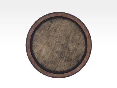 Wooden Barrel - Type A Low-poly 3D model