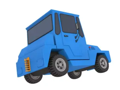 Douglas DC5 HD 03 3D model