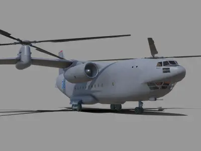Kamov Ka-35 concept helicopter 3D model