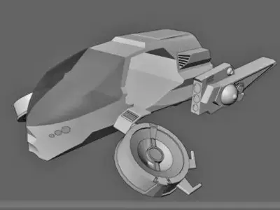 Flying car R187 aka futurecar 3D model