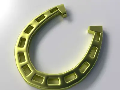 Horseshoe gold 3D model