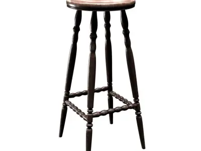 Old Bar Chair Free 3D model