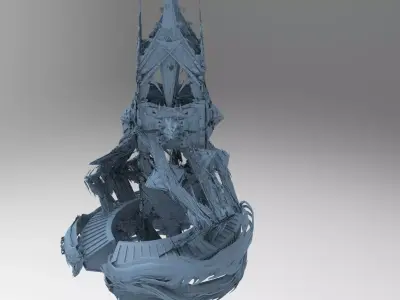 Deep Sea lava tower 4 3D model