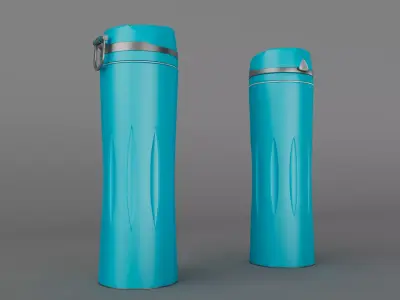 water bottle Low-poly 3D model