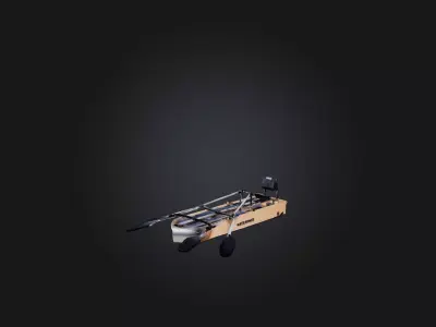 Water Rower Tank Low-poly 3D model