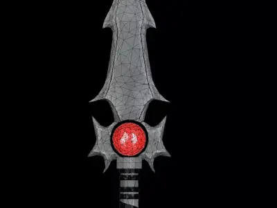 Sword fantasy  Low-poly 3D model