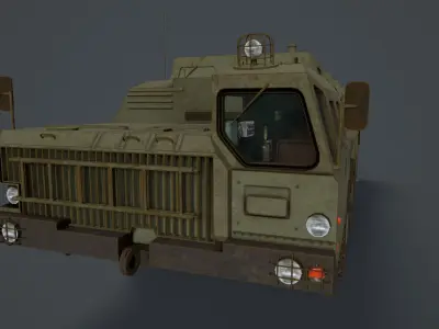 BM 30 Tornado-S and BM30 Smerch  9A52 Low-poly 3D model