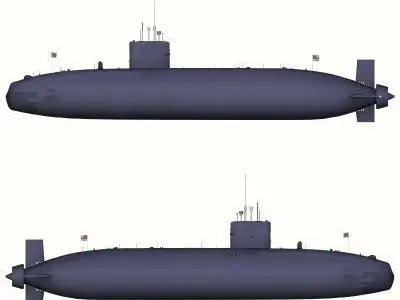 Submarine - Trafalgar Class - 3D model