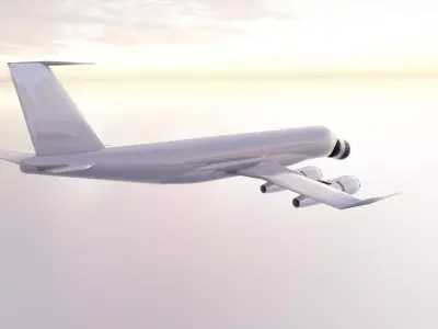 EC-135 Style Military Jet - Custom 1950s Transport Low-poly 3D model