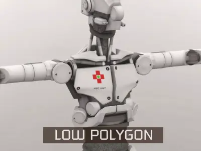 Med Bot LP Low-poly 3D model
