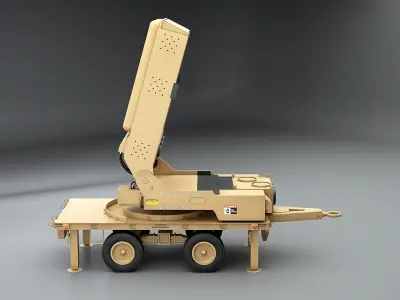 Epirus Leonidas Anti-Drone System Low-poly 3D model