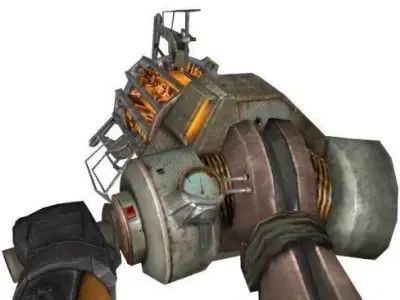 PhysicsGun HLF2 Free low-poly 3D model