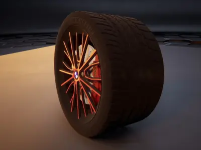 Car tire Free 3D model