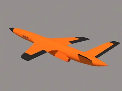 MQM-178 UAV Low-poly 3D model