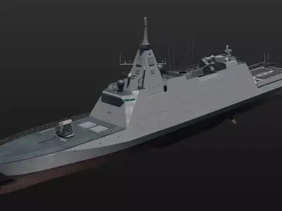 3D JMSDF Mogami class frigate 3D model