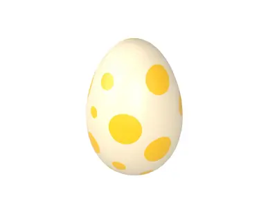 Dinosaur Egg v1 Pack Low-poly 3D model