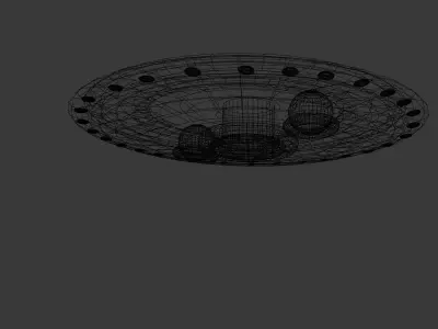 UFO Spacecraft Animated 3D model