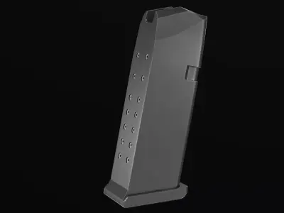 Glock 19 Magazine Low-poly 3D model