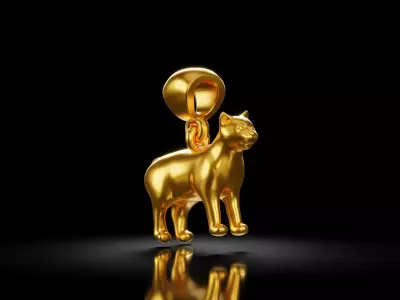 cat pendant free Free 3D print model