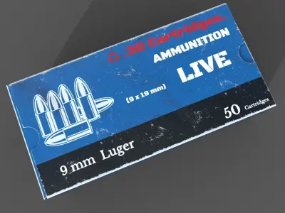 Empty ammo box 3D model