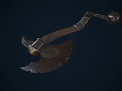 Axe weapons Low-poly 3D model