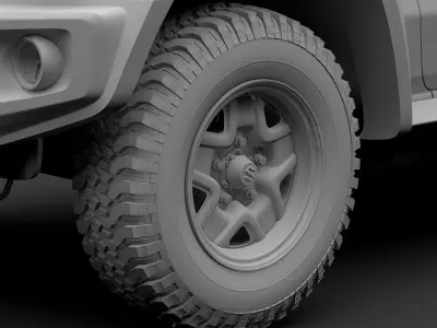 Suzuki Jimny Sierra JC 2019 wheel 3D model