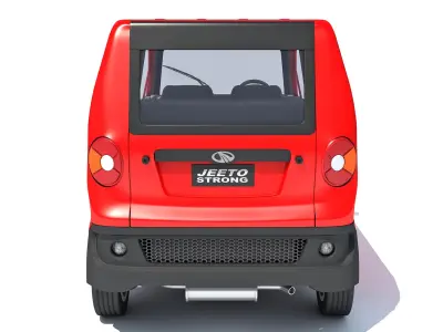 Mahindra Jeeto Mini van 3D Model Indian Light Vehicle LCV 3D model