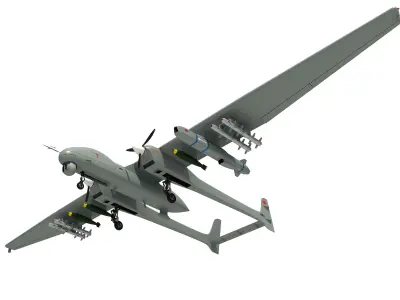 TURKISH UAVs AND DRONEs VOL1 3D model