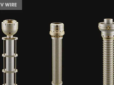 Sci-Fi subdiv tubes and cables free version Free 3D model