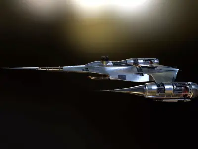 N1 Naboo Starfighter Mandalorian 3D model