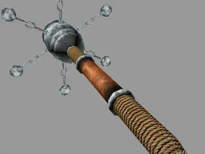 Turkish mace 3D model