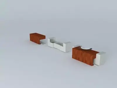 design-tv-meubel-empire three furniture pieces Free 3D model