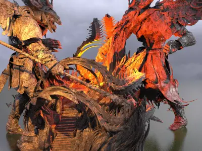 Ancient genma mountian 3 3D model