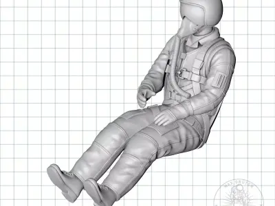 RUSSIAN JET-PILOT 3D print model