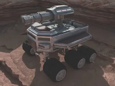 Scifi Truck Canon  Free 3D model