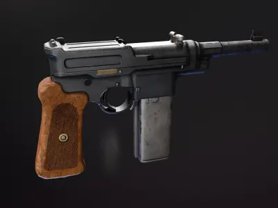 Mauser 06 08 Low-poly 3D model