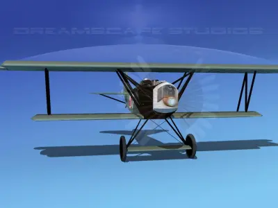 Fokker D-VII V14 Poland 3D model