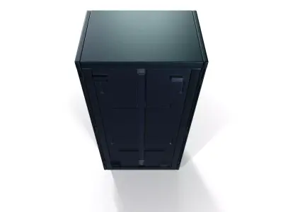 Futuristic Sci-Fi Server Rack 02 3D model