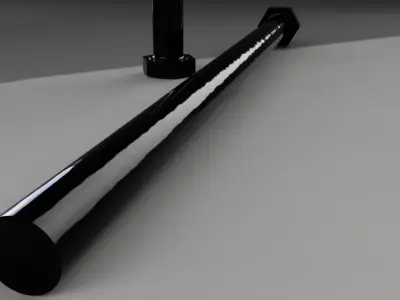 M8- 6 inch bolt length segment threaded Free 3D print model