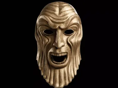The Masque of Mandragora - Doctor Who Mask of Tragedy 3D print model