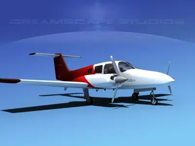 Piper PA-44-180 Seminole V13 3D model