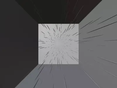 Sci Fi Lightspeed Warp Animation Blender Project File Free low-poly 3D model