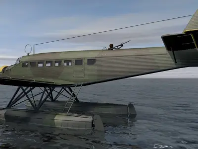 Junkers Ju-52 3M 3D model