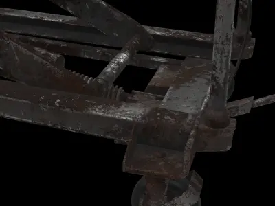 hydraulic lift trolley 3D model