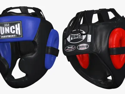 Boxing Headgear Sparring Protection Punch Equipament 3D model