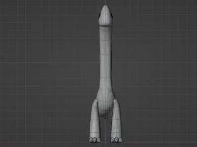 Brachiosaurus cute 3D model 3D model