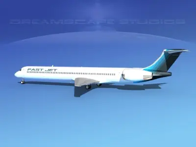 McDonnell Douglas MD-90 FastJet 3D model